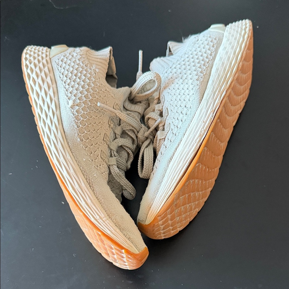 NoBull All Day Knit Runner Men's Size 12 US Beige Gray Athletic Training Shoes